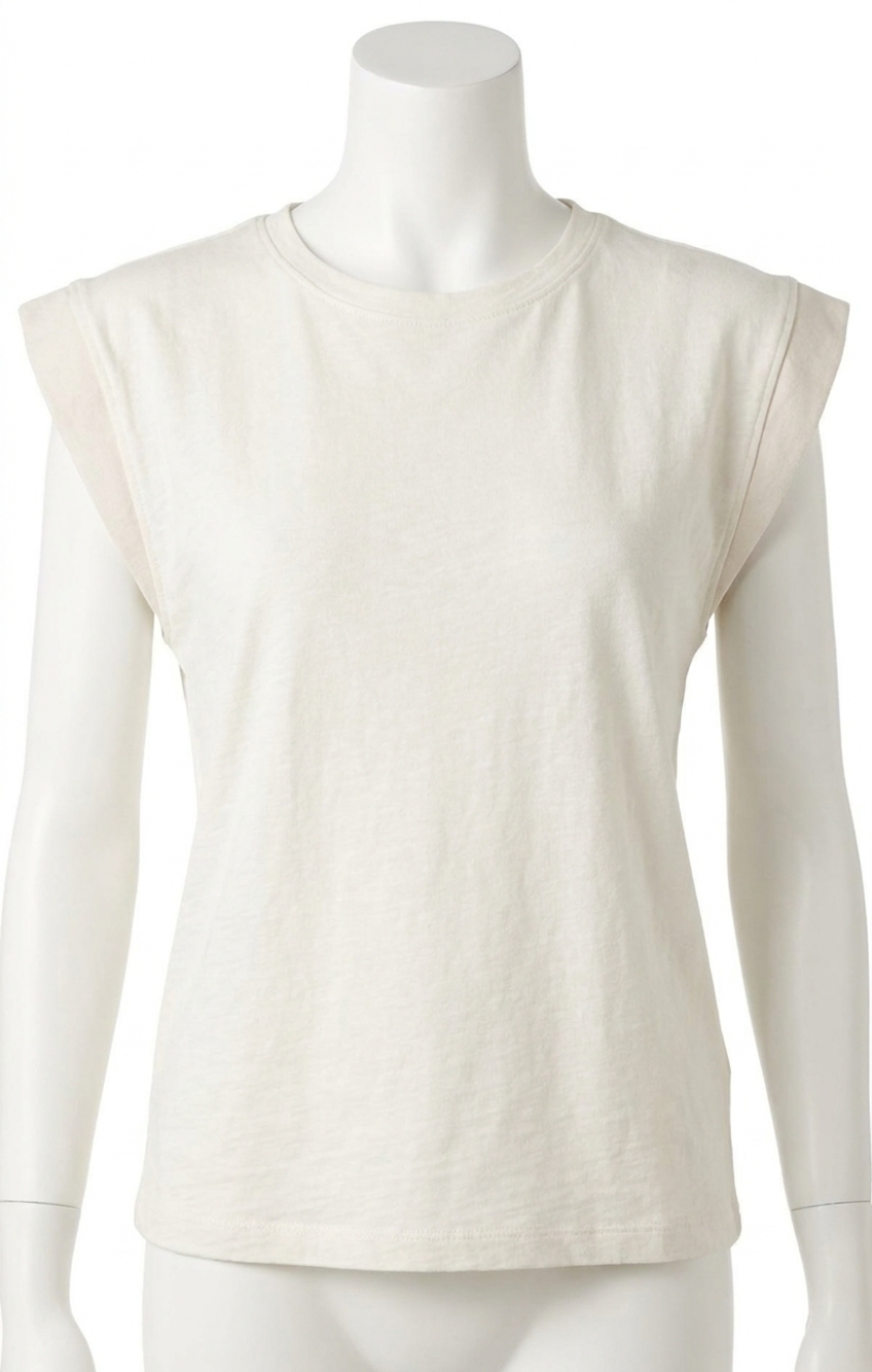 NEW MELISSA NEPTON francesca sleeveless top in cream